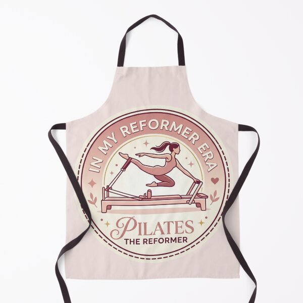 Item preview, Trendy In My Reformer Era Aesthetic Pink Pilates Circular Badge Sticker designed and sold by REFORMER & COFFEE STUDIO.