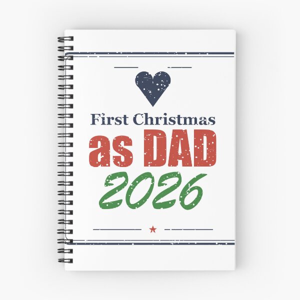 Aperçu de l'œuvre First Christmas As Dad 2026 créée et vendue par SpruchwerkShop.