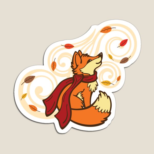 Autumn Fox Magnet