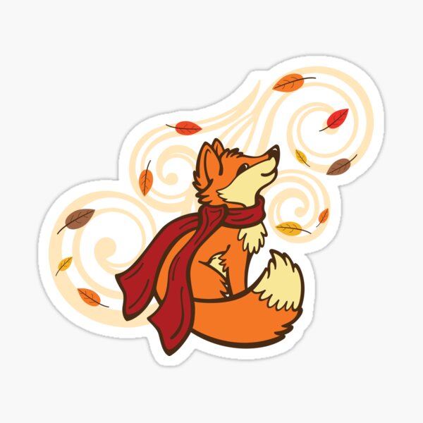 Autumn Fox Sticker