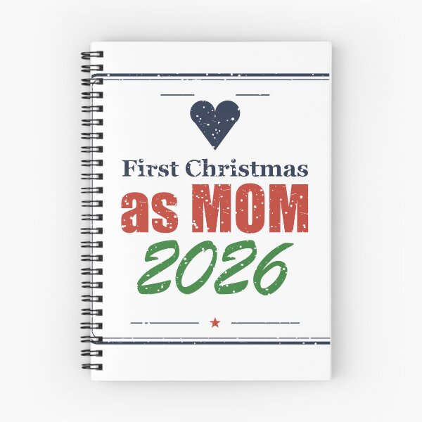 Aperçu de l'œuvre First Christmas As Mom 2026 créée et vendue par SpruchwerkShop.