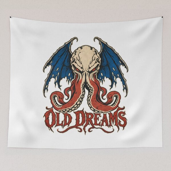 Item preview, H. P. Lovecraft: Old Dreams in Blue and Red designed and sold by Fenay Designs.