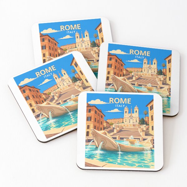Item preview, Rome in Italy, Vintage Art Travel Landscape designed and sold by MaateoDesign.