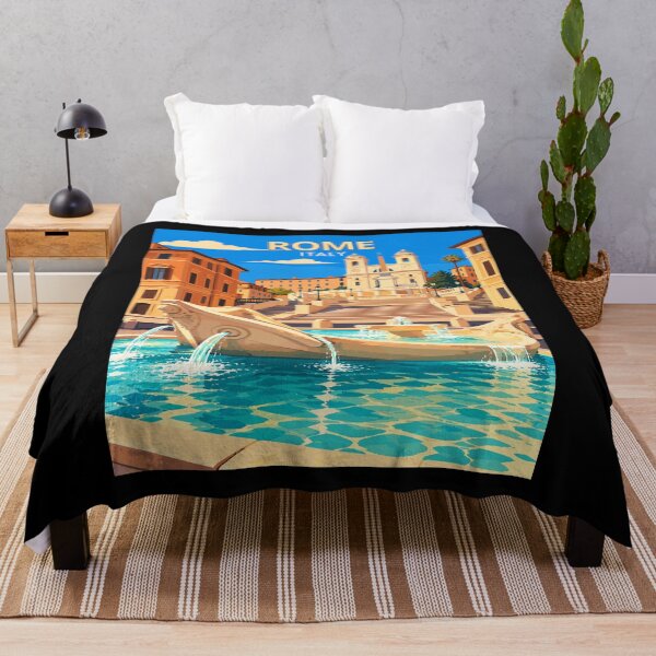 Item preview, Rome in Italy, Vintage Art Travel Landscape designed and sold by MaateoDesign.