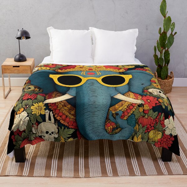 Item preview, Ganesha Midnight Garden Vision – Halloween Floral Art designed and sold by PANNARUK .