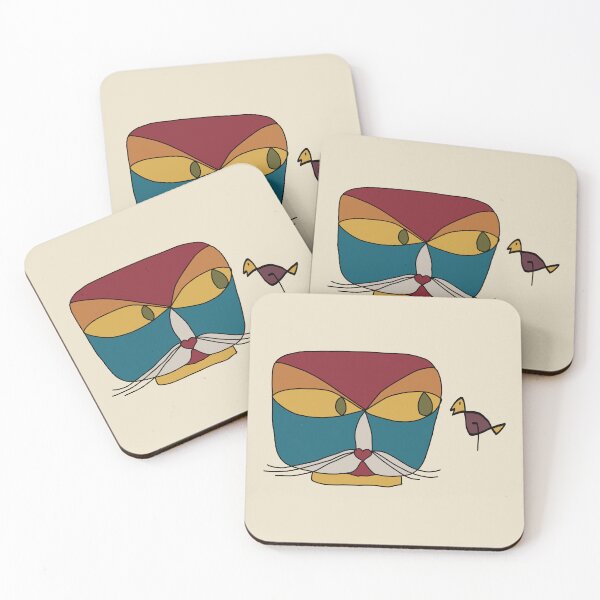 Item preview, Cat and Bird (Inspired by Paul Klee) designed and sold by EunsooLee.
