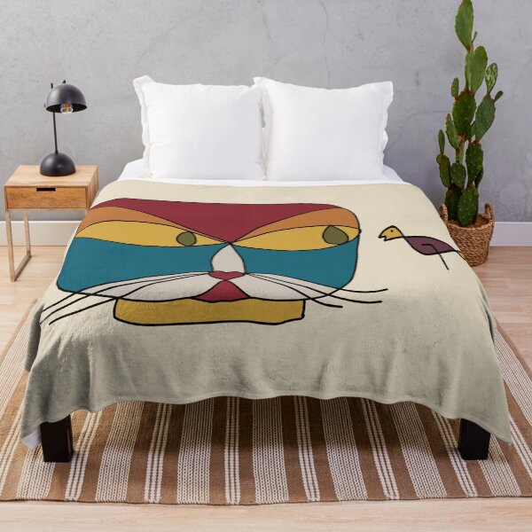 Item preview, Cat and Bird (Inspired by Paul Klee) designed and sold by EunsooLee.