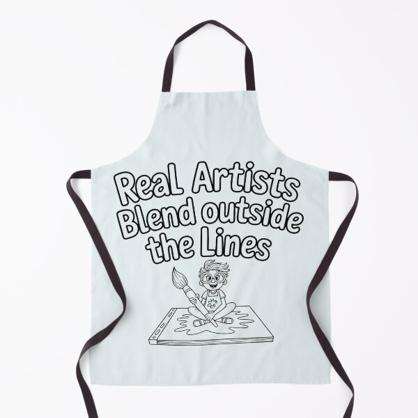 Item preview, Real Artists Blend Outside the Lines – Funny Artist and Creative Painting Quote designed and sold by Jollys-ArtShop.