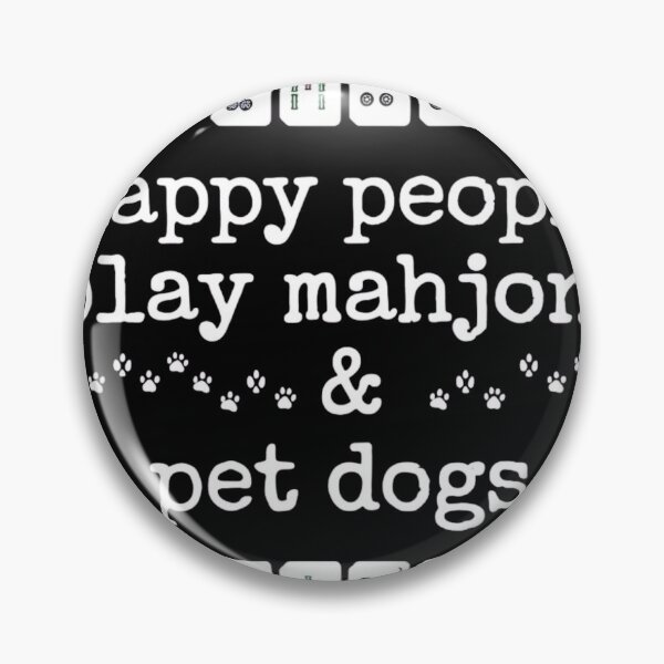 Item preview, Happy People Play Mahjong and Pet Dogs designed and sold by Panita-Comics.