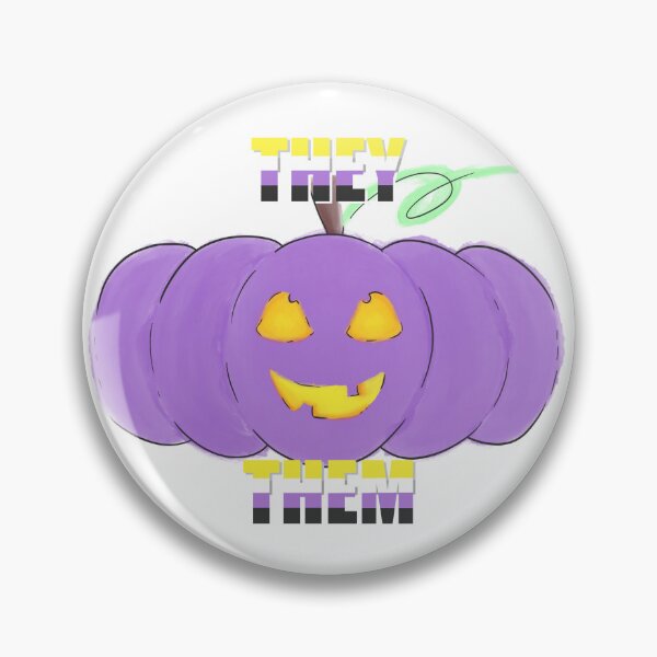 Item preview, Non binary they them pronoun pumpkin pride flag Halloween designed and sold by Krisagain.