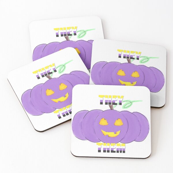 Item preview, Non binary they them pronoun pumpkin pride flag Halloween designed and sold by Krisagain.