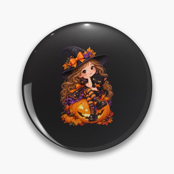 Item preview, Little Witch & Her Black Cat designed and sold by loloart8.