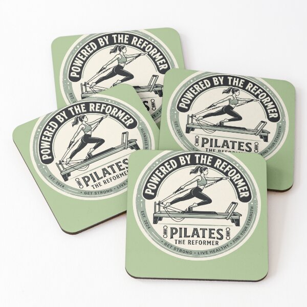 Item preview, Vintage Powered By The Reformer Advanced Athletic Pilates Emblem designed and sold by REFORMER & COFFEE STUDIO.