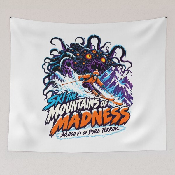 Item preview, H. P. Lovecraft: Ski the Mountains of Madness designed and sold by Fenay Designs.