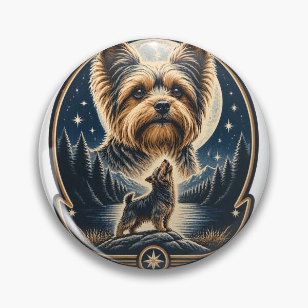Item preview, Yorkie Howling at the Moon Cute Dog Illustration Design PERFECT GIFT FOR YOU AND FRIENDS designed and sold by dejan1471.