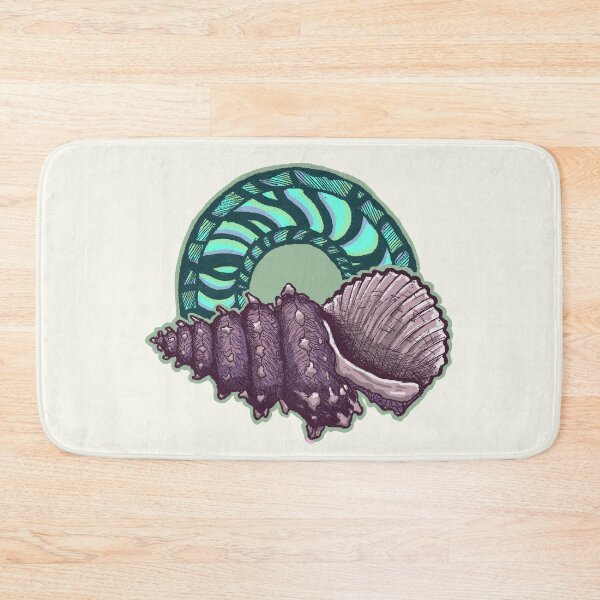 Item preview, Seashells & Waves | Vintage Ocean Art | Coastal Illustration designed and sold by Half Mess.