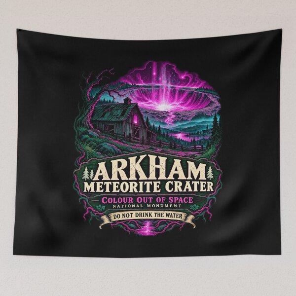 Item preview, H. P. Lovecraft: Arkham's Magenta Meteor Crater designed and sold by Fenay Designs.