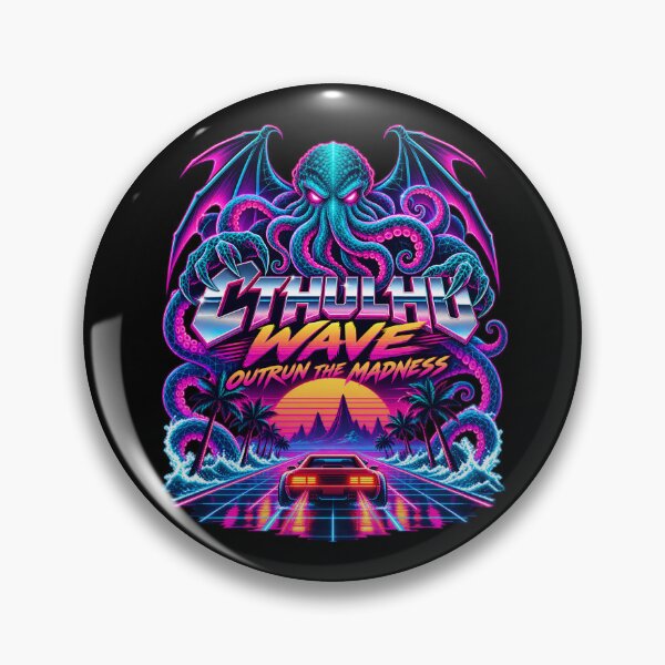 Item preview, H. P. Lovecraft: Cthulhu Wave Neon Getaway designed and sold by Fenay Designs.