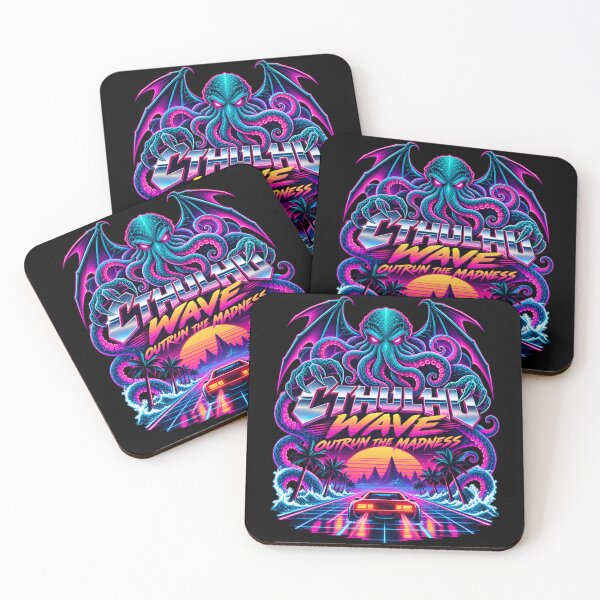 Item preview, H. P. Lovecraft: Cthulhu Wave Neon Getaway designed and sold by Fenay Designs.