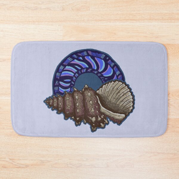 Item preview, Seashells & Waves | Vintage Ocean Art | Coastal Illustration designed and sold by Half Mess.