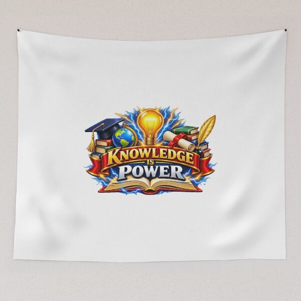 Item preview, knowledge is power  designed and sold by Black-White-art.