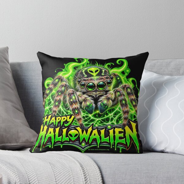 Item preview, Happy Hallowalien Bean Jumping Spider Halloween designed and sold by ASX Research Merch.