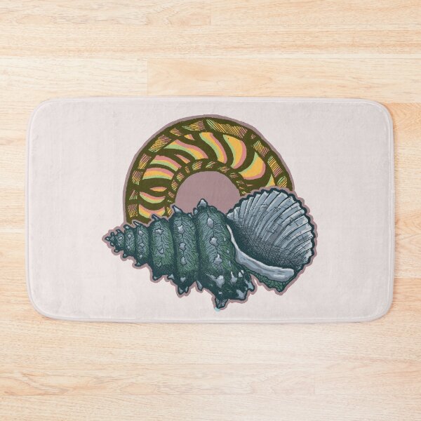 Item preview, Seashells & Waves | Vintage Ocean Art | Coastal Illustration designed and sold by Half Mess.