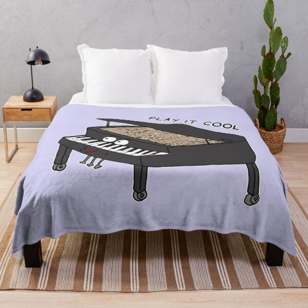 Item preview, Play It Cool | Funny Piano Visual Pun Music Sticker designed and sold by MyxaART.