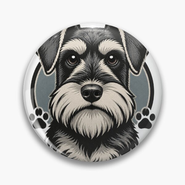 Item preview, Miniature Schnauzer Dog Face Art Illustration Design ⭐⭐⭐⭐⭐ designed and sold by dejan1471.