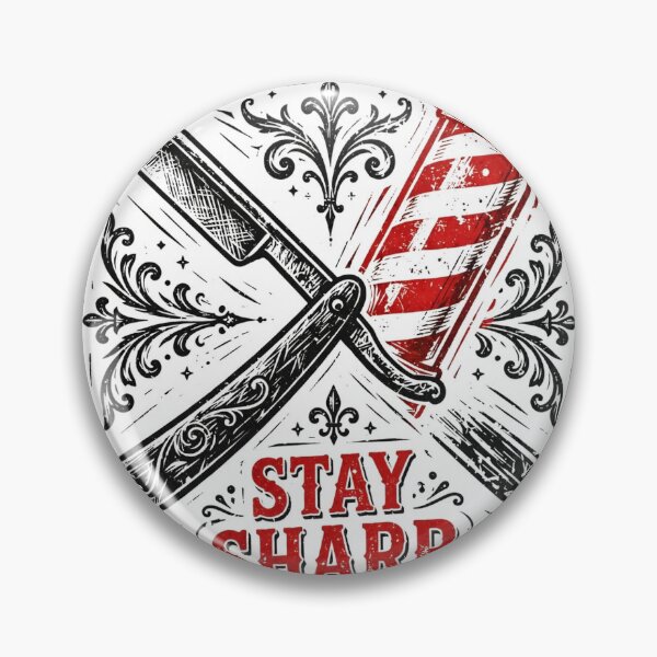 Item preview, Stay Sharp Barber Straight Razor Pole designed and sold by TheShopier.