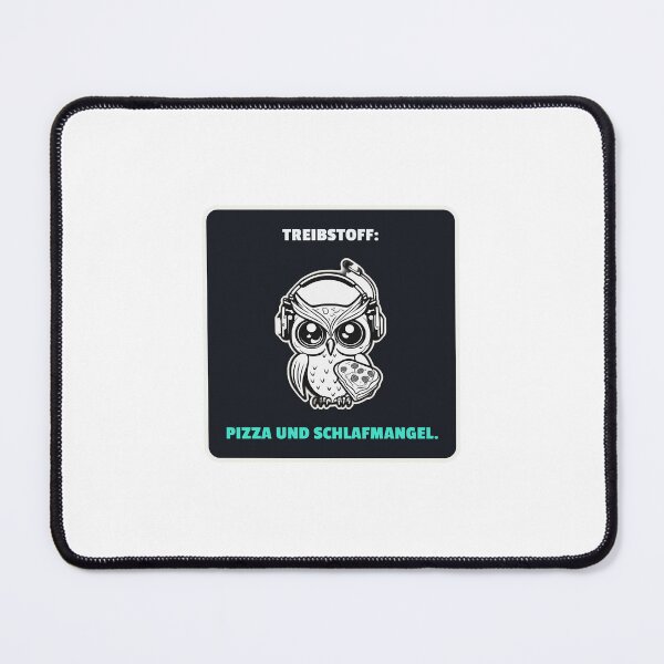 Item preview, Fuel: Pizza and lack of sleep – Gamer Owl | Humorous design designed and sold by Glowfy.