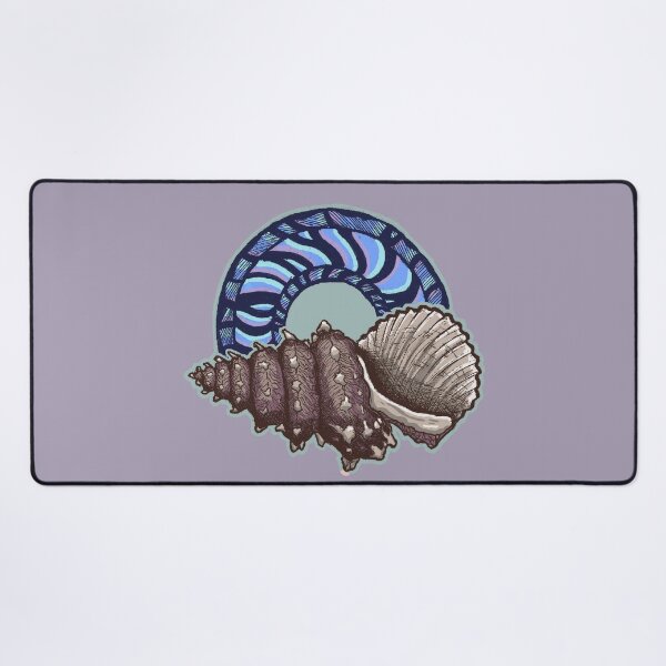 Item preview, Seashells & Waves | Vintage Ocean Art | Coastal Illustration designed and sold by Half Mess.