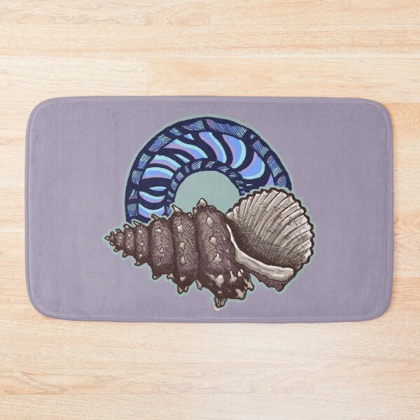 Item preview, Seashells & Waves | Vintage Ocean Art | Coastal Illustration designed and sold by Half Mess.