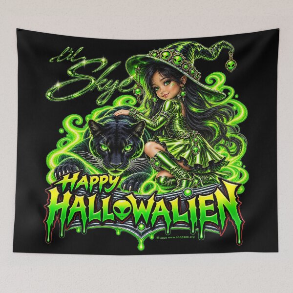 Item preview, Happy Hallowalien Skyler Alien Witch Halloween designed and sold by ASX Research Merch.