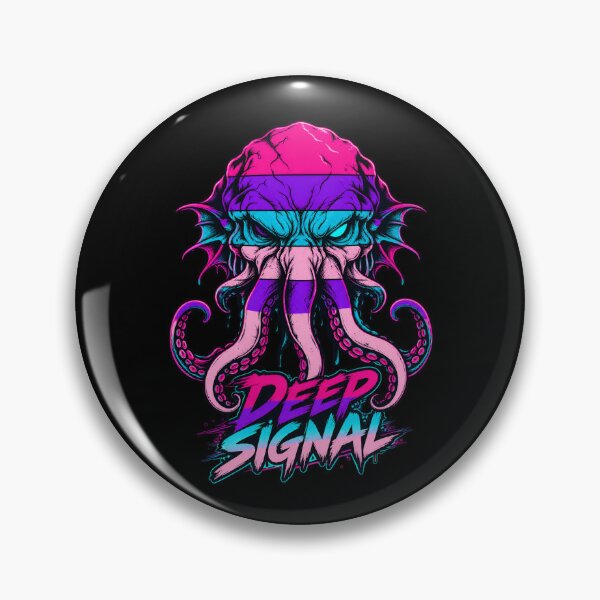 Item preview, H. P. Lovecraft: Deep Signal Neon Tentacles designed and sold by Fenay Designs.