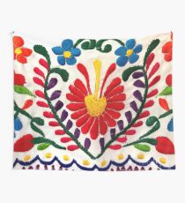 Mexican Flowers Wall Tapestry