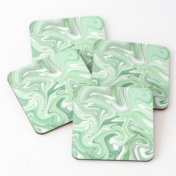 Item preview, Sage Green Marble – Mint Emerald Fluid Abstract Art designed and sold by GemniShop.