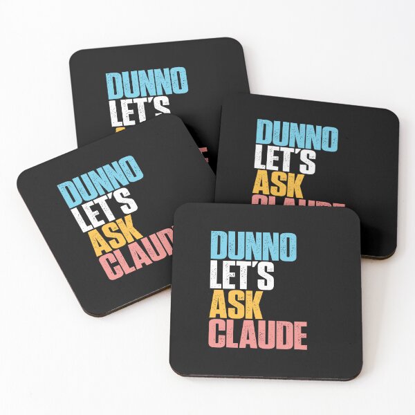 Item preview, Dunno Let's Ask Claude AI Humor LLM Culture Digital Intelligence Tech Satire designed and sold by w1ckerman.