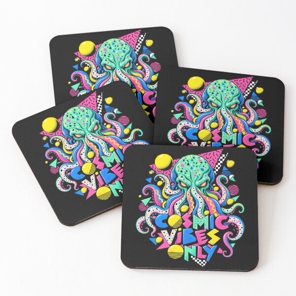 Item preview, H. P. Lovecraft: Cosmic Vibes Memphis Monster designed and sold by Fenay Designs.