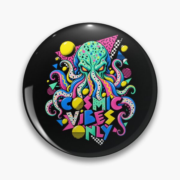 Item preview, H. P. Lovecraft: Cosmic Vibes Memphis Monster designed and sold by Fenay Designs.