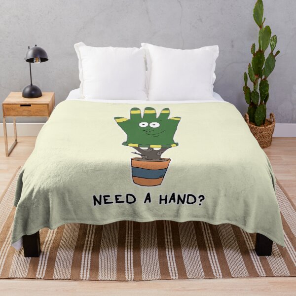 Item preview, Need A Hand | Funny Plant Lover Visual Pun Sticker designed and sold by MyxaART.