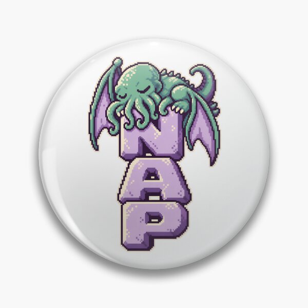 Item preview, H. P. Lovecraft: Sleepy Pixel Cthulhu Nap designed and sold by Fenay Designs.