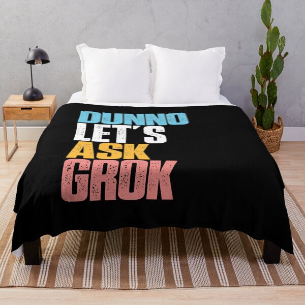 Item preview, Dunno Let's Ask Grok AI Humor LLM Culture Digital Intelligence Tech Satire designed and sold by w1ckerman.