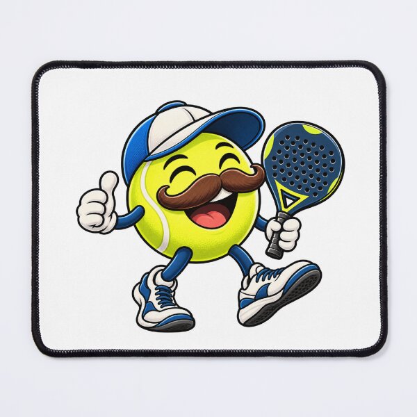 Item preview, Padel Dad Funny Mustache Player Humor designed and sold by WeirdlyMild.