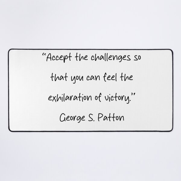 Item preview, The Exhilaration of Victory - George S. Patton Quote designed and sold by 4ever-Undaunted.