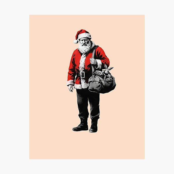Item preview, Banksy Santa  designed and sold by 123ks.