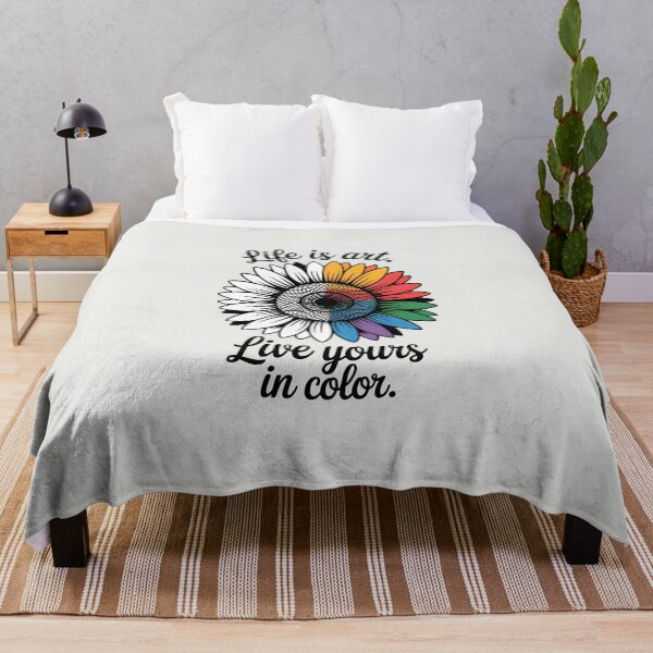 Item preview, Life Is Art, Live Yours in Color – Inspirational Artist and Colorful Life Quote designed and sold by Jollys-ArtShop.