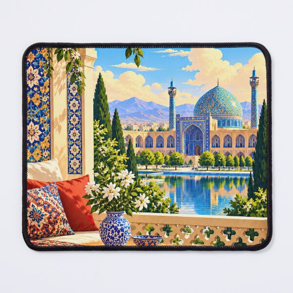 Item preview, Isfahan Iran Vintage Travel Poster – Persian Architecture Art designed and sold by dreamybyana.