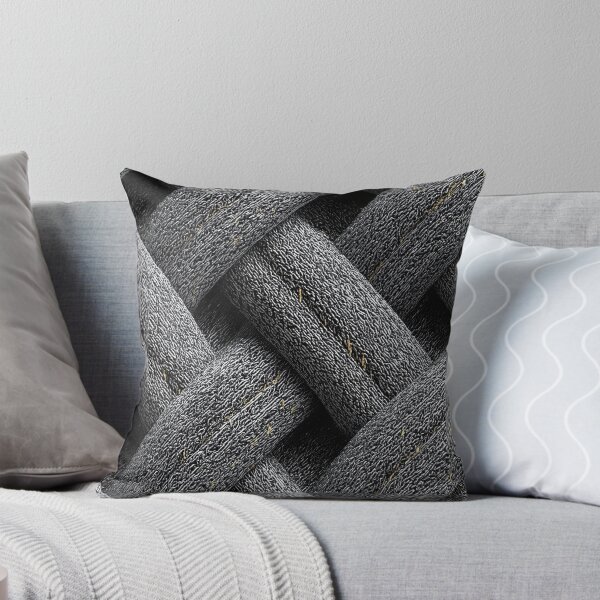 Item preview, Charcoal Cable Braid Wool Texture Art designed and sold by Piotrek0001.