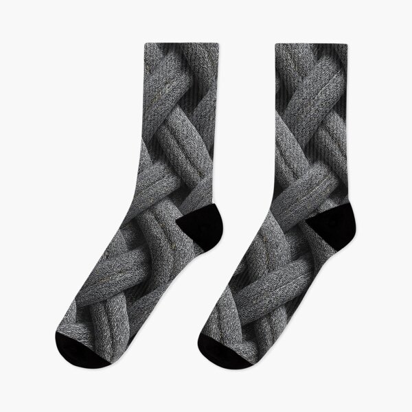 Item preview, Charcoal Cable Braid Wool Texture Art designed and sold by Piotrek0001.